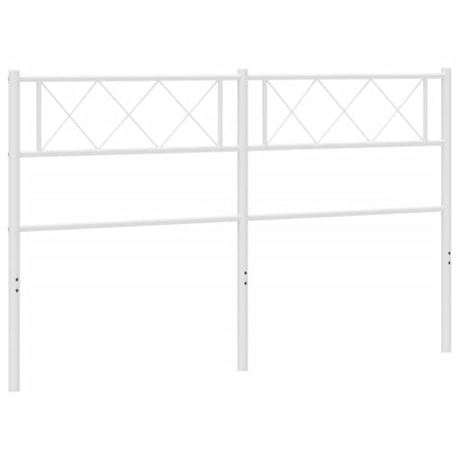 NNEVL Metal Headboard White 152 cm