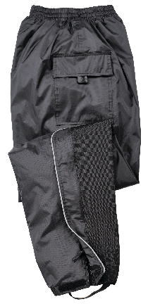 Wetskins Men's Durable 2-Piece Motorcycle Rainsuit Incl. Jacket and Pants, Black