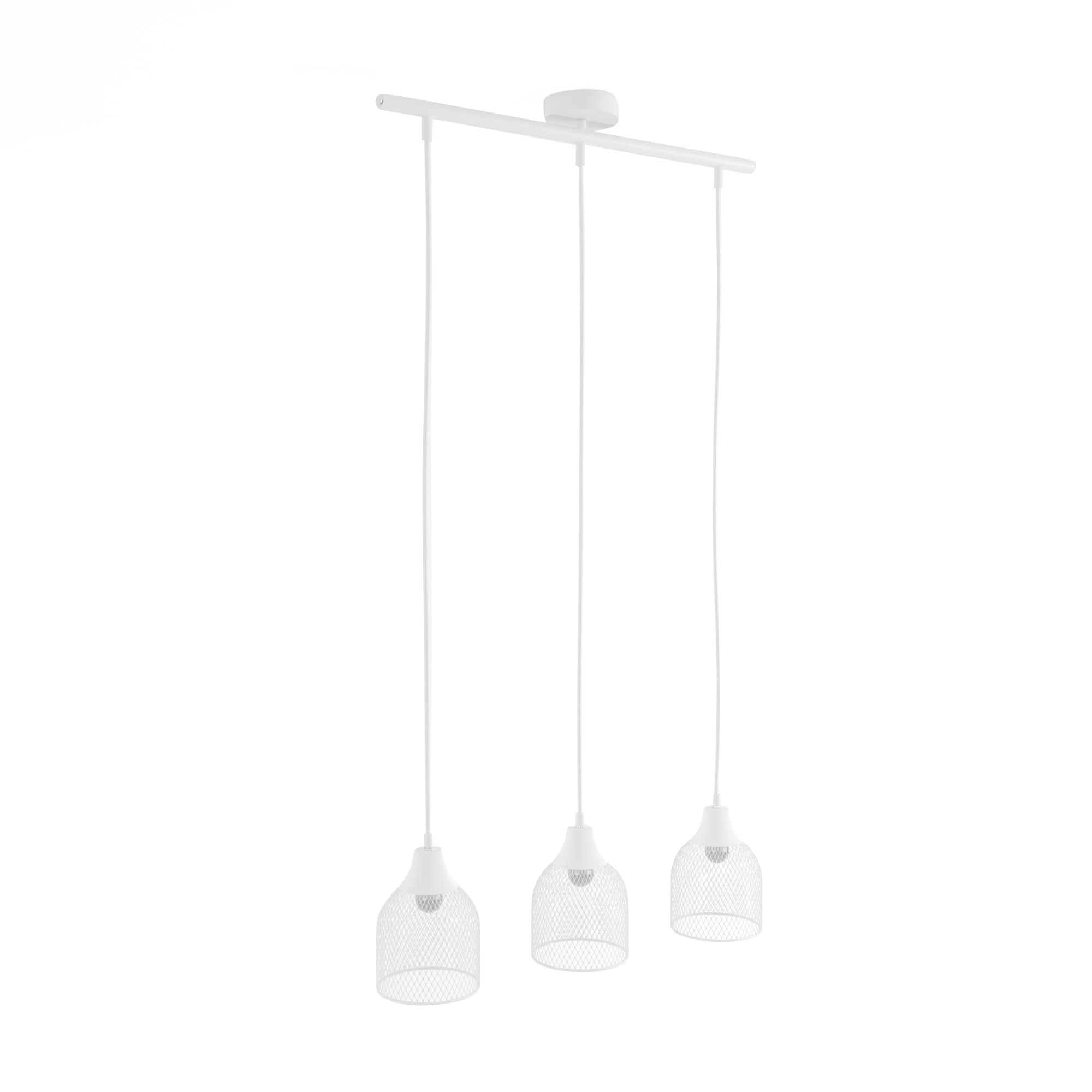 VILLADORO - Suspension triple en métal blanc