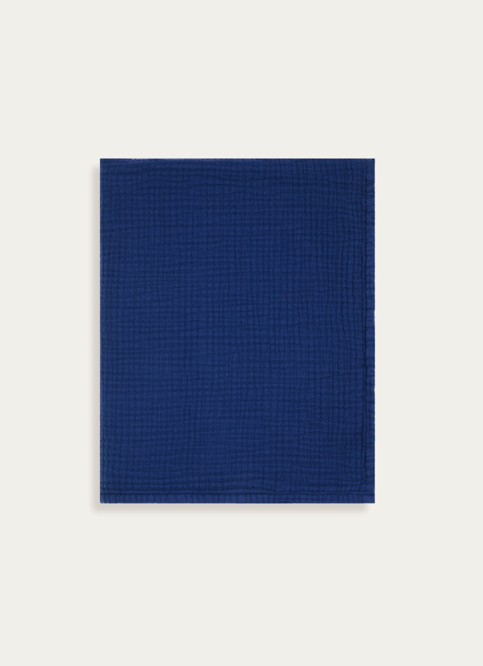 SERVIETTE DE TOILETTE EN GAZE DE COTON ODYSSÉE BLEU MARINE