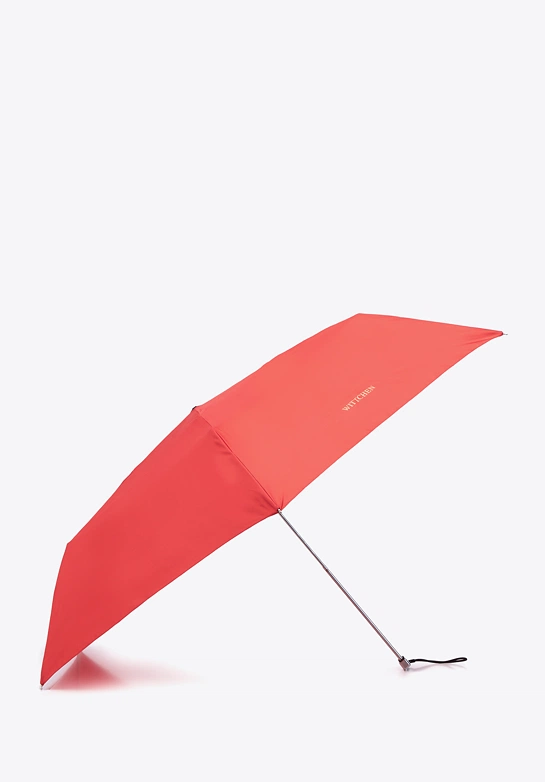 Parasol manualny krótki czerwony