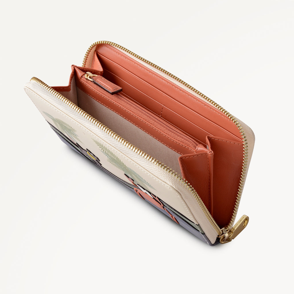 Clawde Crab - Large Zip Around Wallet