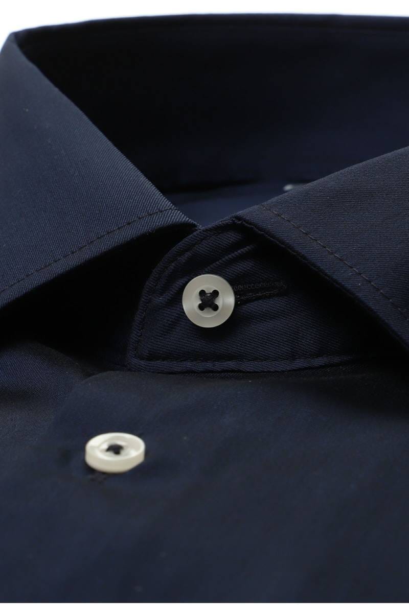 ETERNA Performance Modern Fit Tencel Hemd marine, Einfarbig