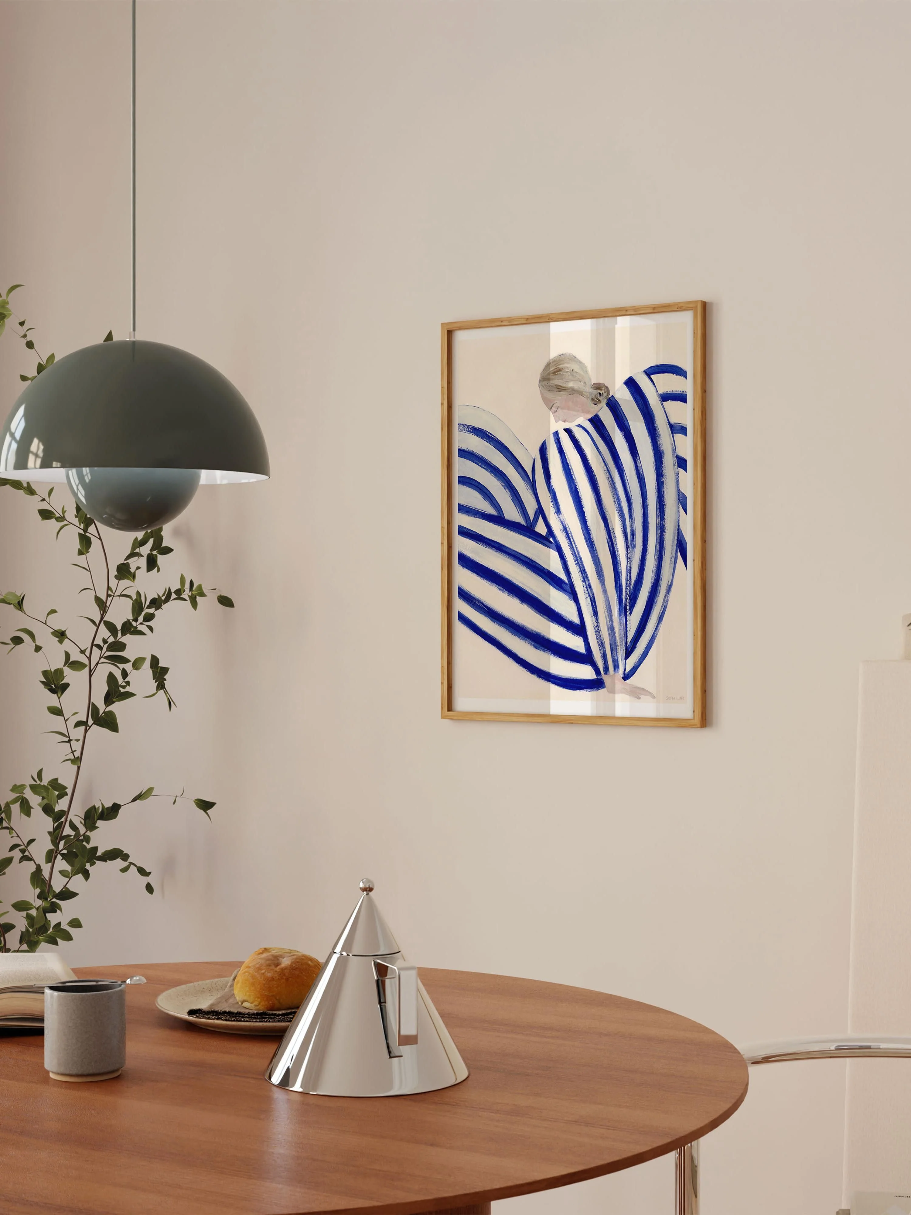 Poster Blue Stripe At Concorde by Sofia Lind x The Poster Club