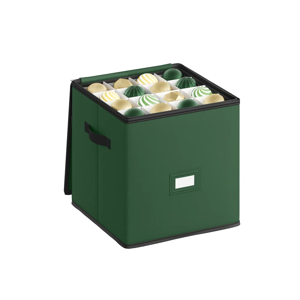 Boîte de rangement pour boules de Noël avec couvercle