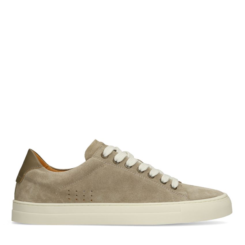 Manfield Taupe suède sneakers