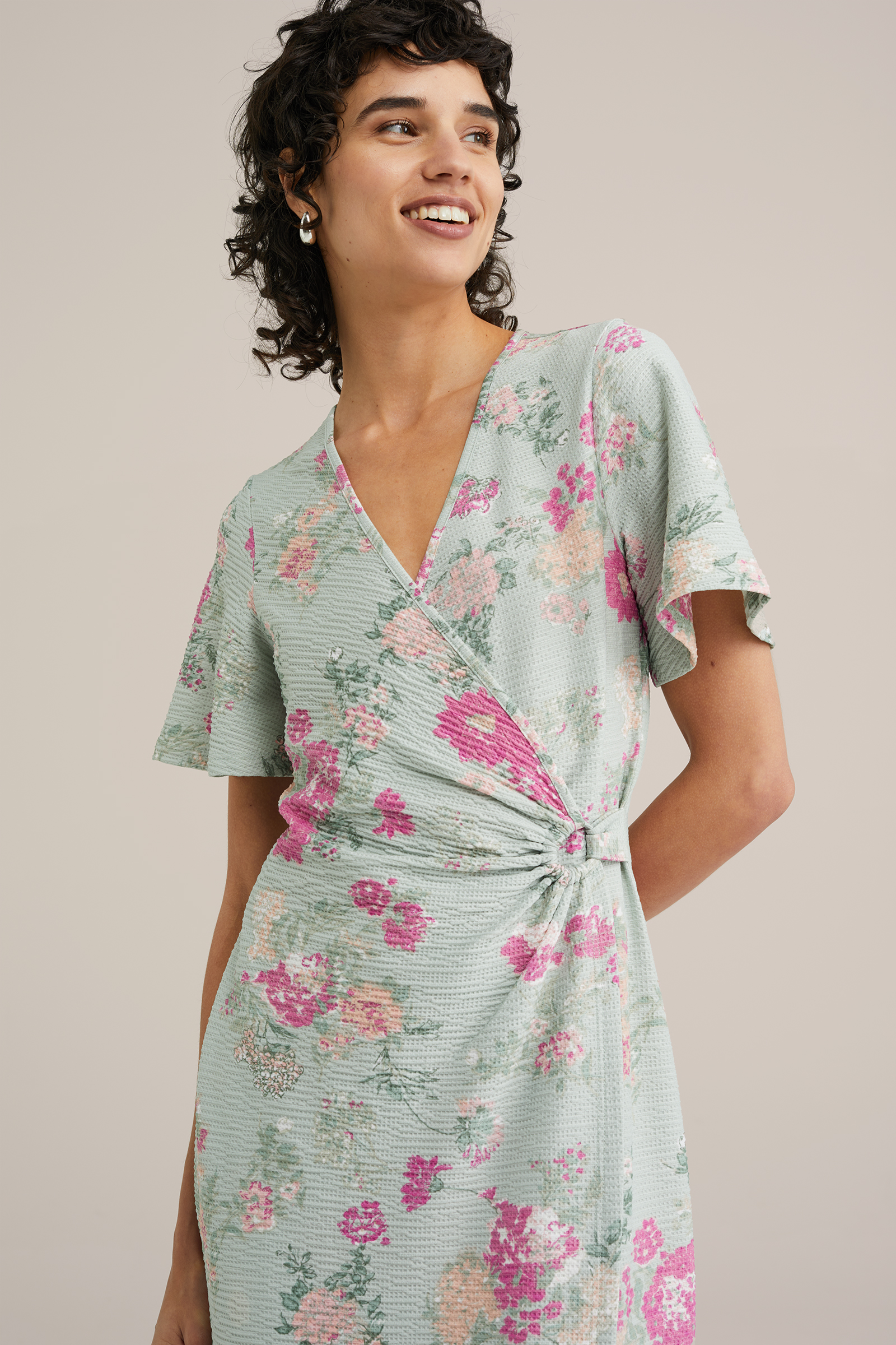 Dames Midi jurk met print