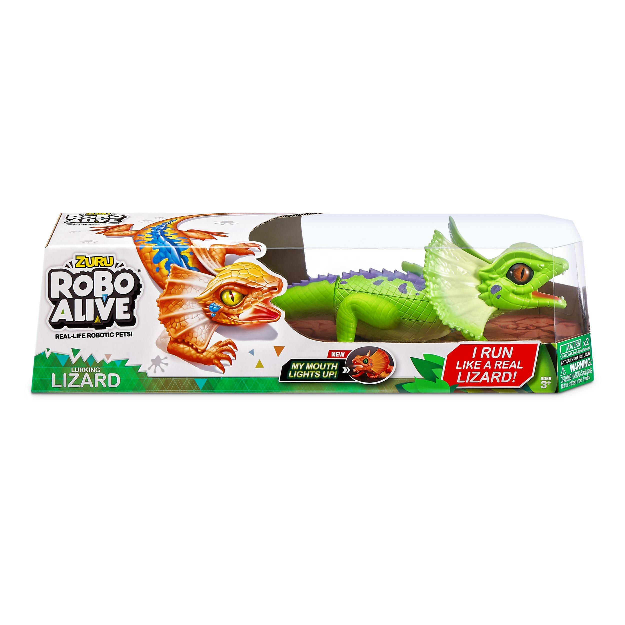 ZURU Robo Alive Lurking Lizard or Slithering Snake Robotic Toy, Assorted