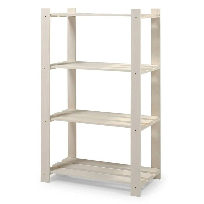 4 Shelf Slatted Storage Unit | Furniture Dash