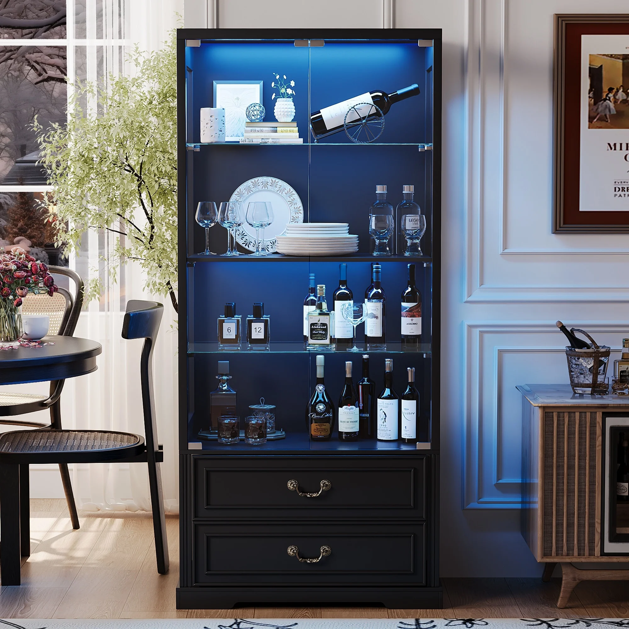 66 Tall Display Cabinet