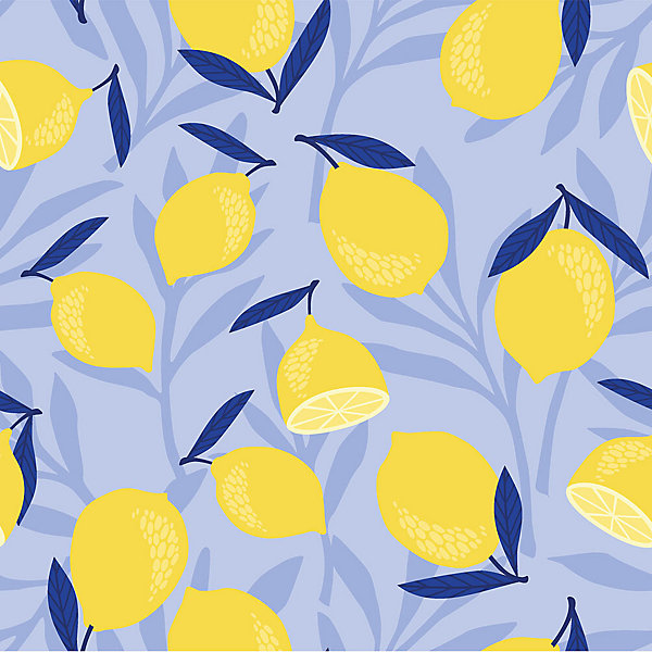 Crédence Adhésive Citron Dessin 200 x 50 cm