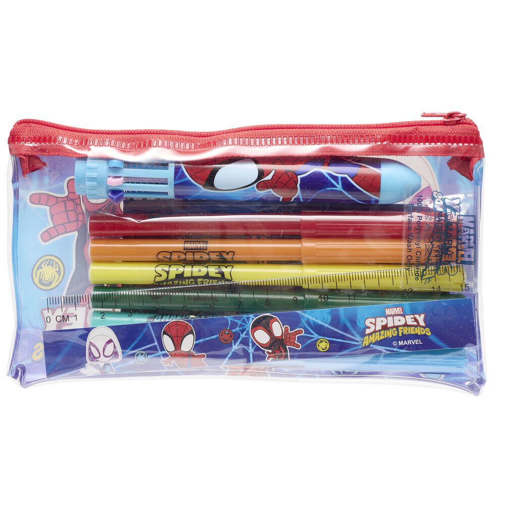 Trousse garnie Spidey bleu et rouge 18 pièces