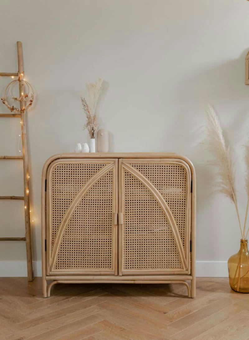 JACK - Commode rotin cannage