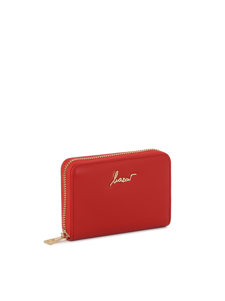 Red zipped wallet