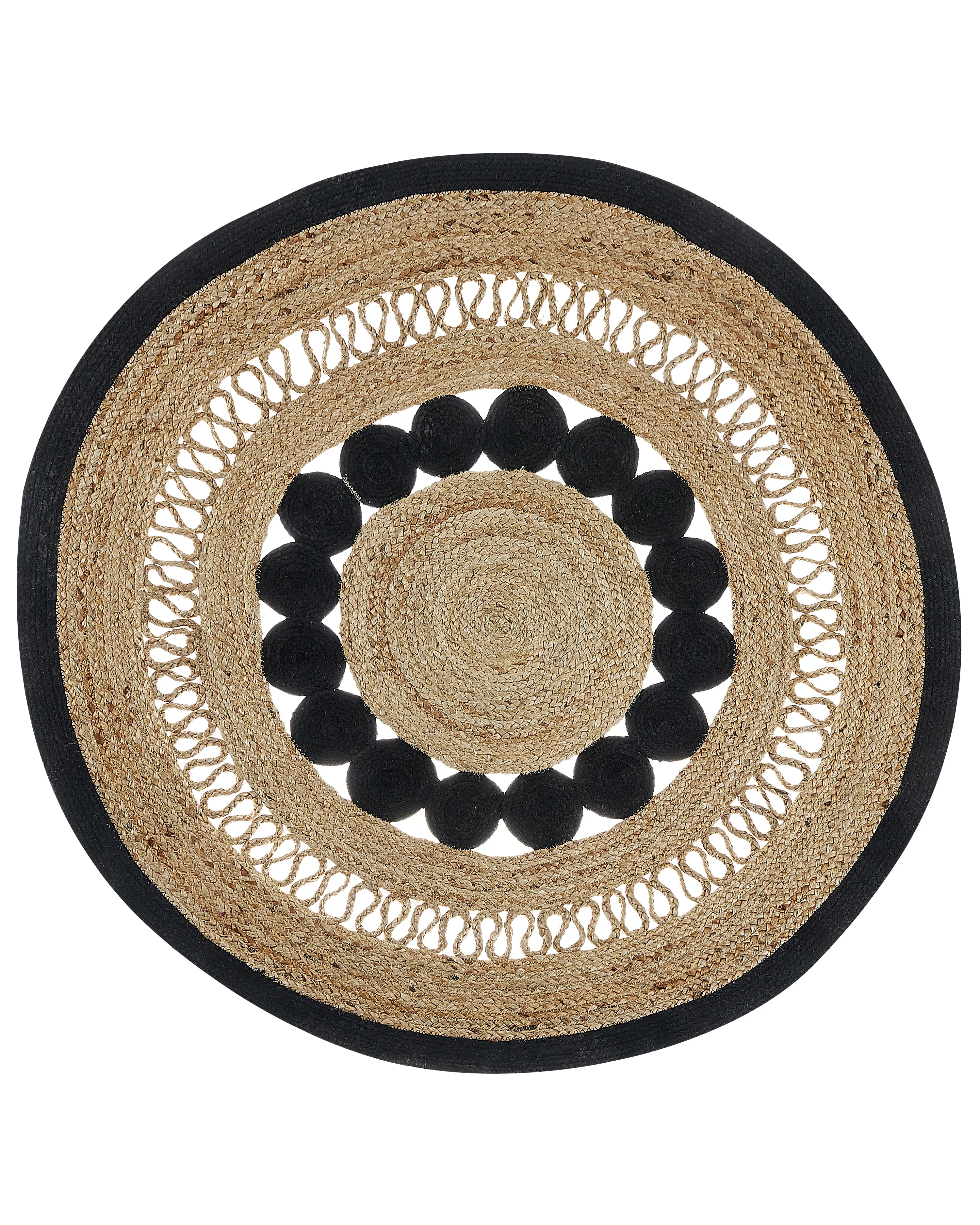 Rug YOZGAT Beige ? 120 cm Jute