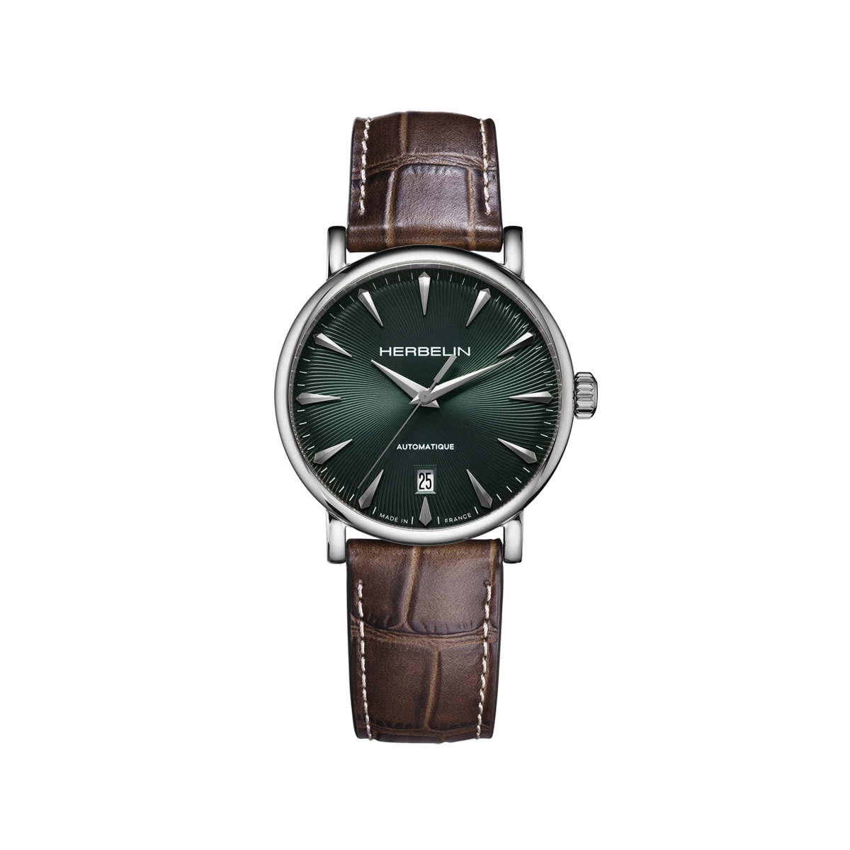 INSPIRATION – AUTOMATIQUE – ACIER & CUIR BRUN