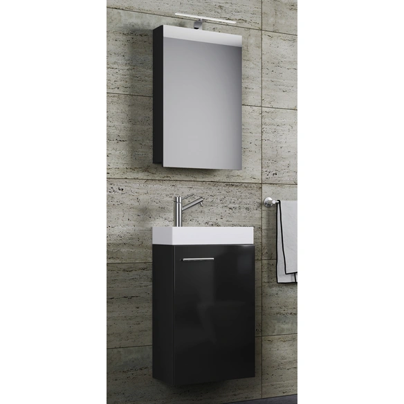 Waschplatz »Slito«, B x H x T: 41 x 69,5 x 22 cm, schwarz