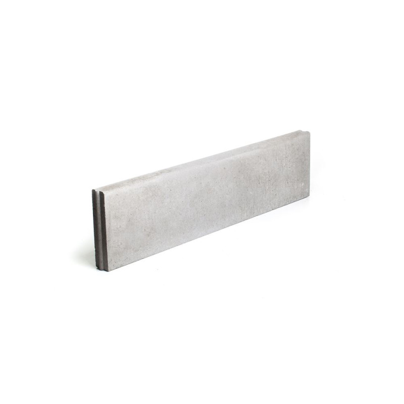 Palette 51 Bordures en béton grises 100 x 25 x 6 cm