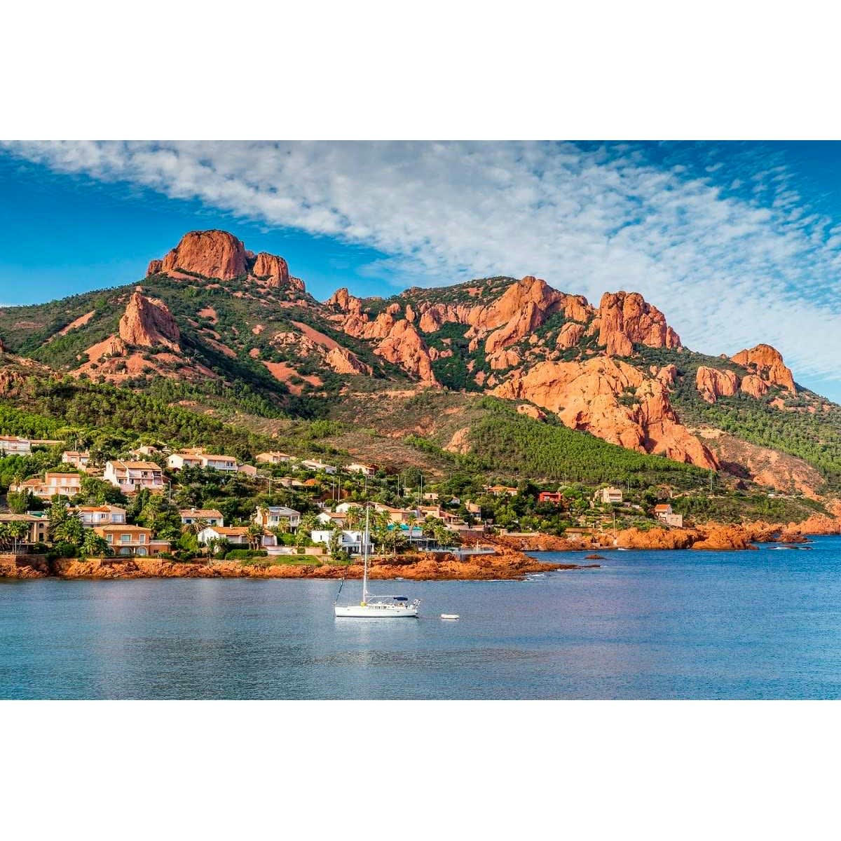 MER - Tableau sur toile bord de mer côte d'Azur 30x45 cm