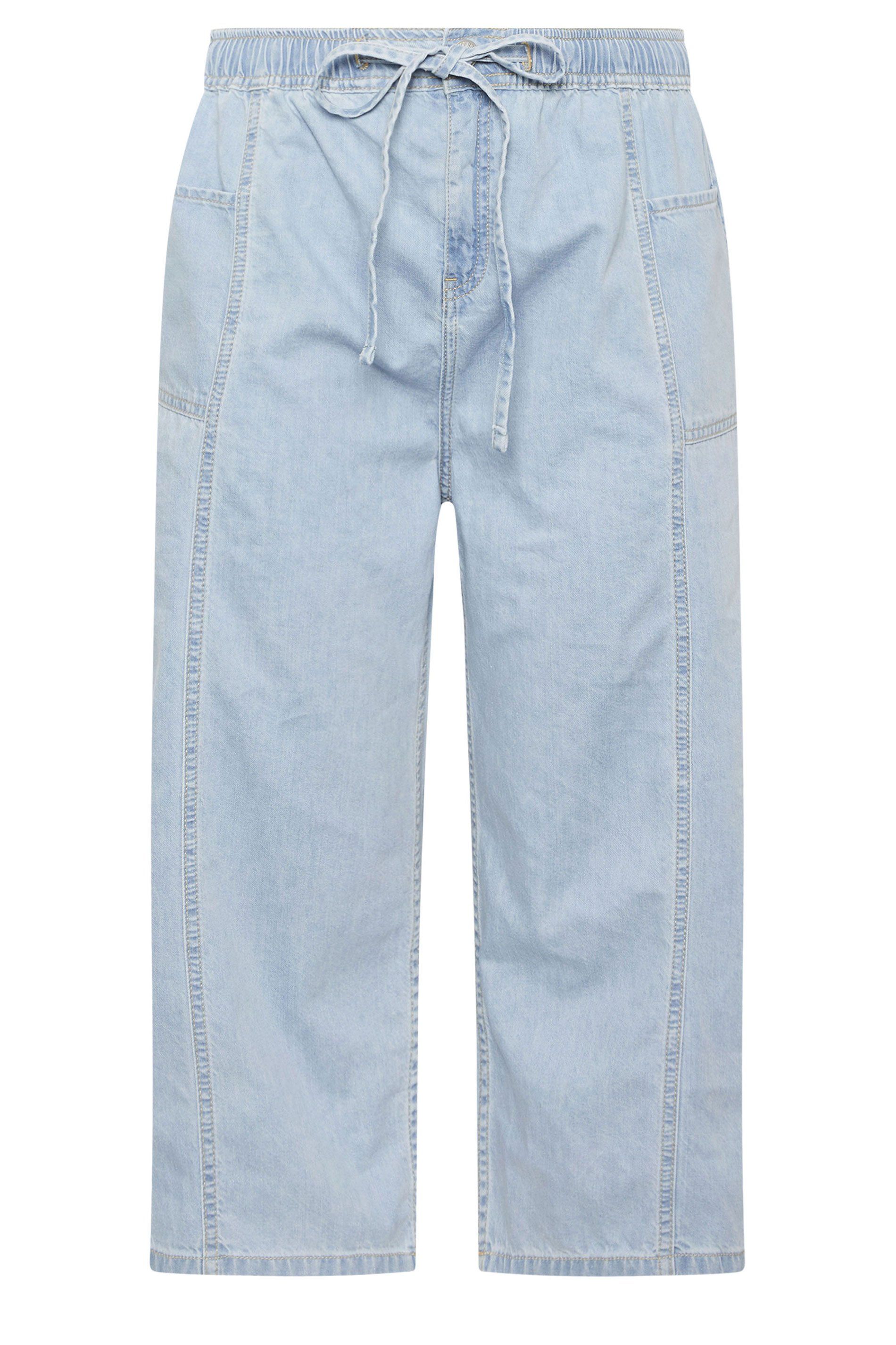 Yours Wide Leg Cropped Jeans