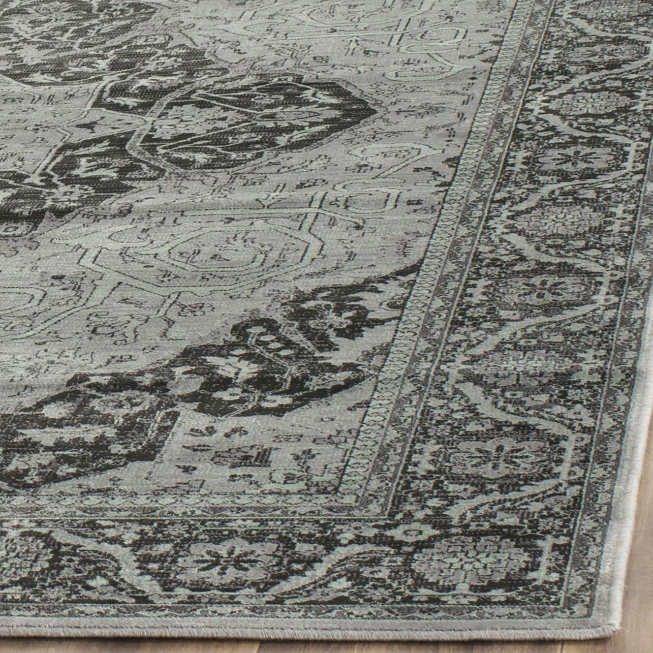 VINTAGE - Tapis de salon interieur en bleu ciel & multi, 66 x 244 cm