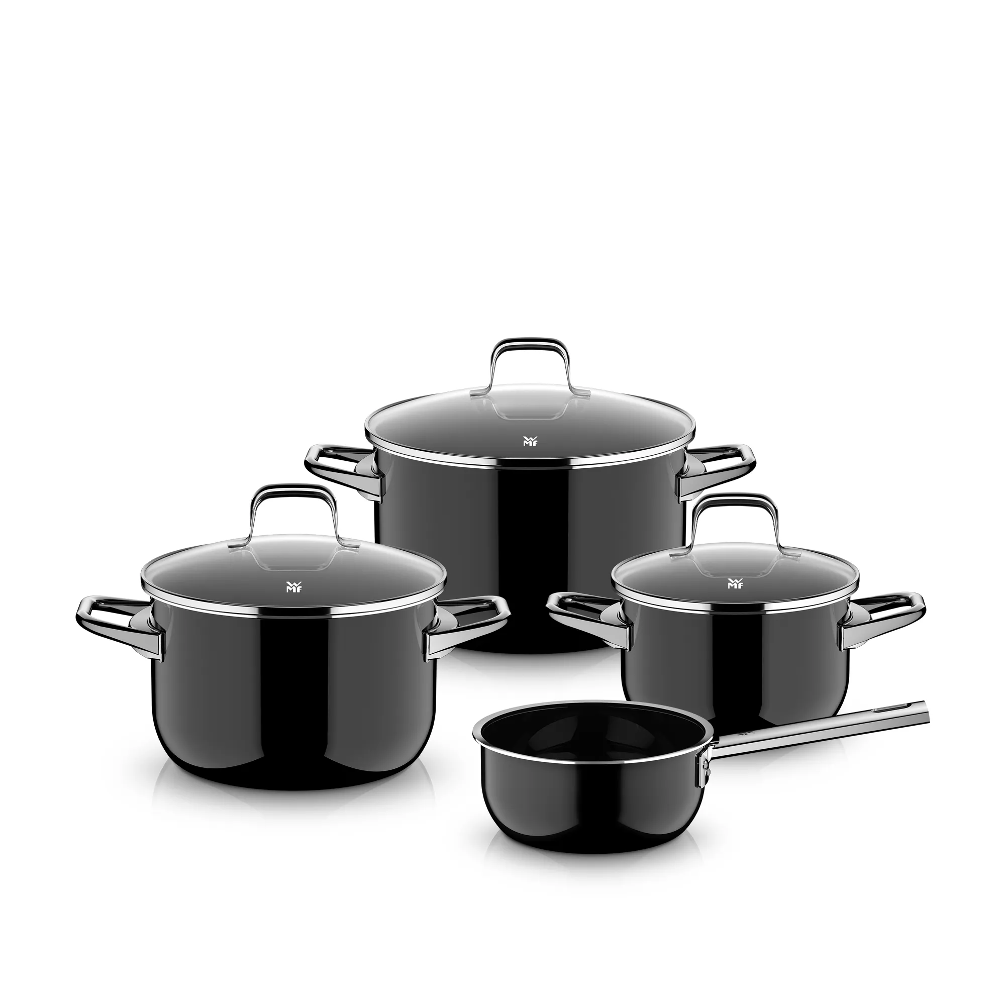 Fusiontec Essential Pro, 4-Piece Cookware Set, Black