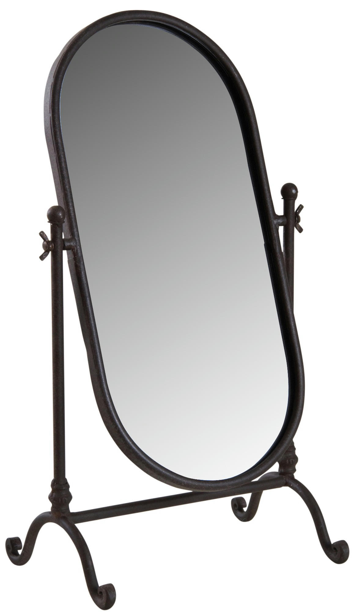 - Miroir sur pied en métal laqué