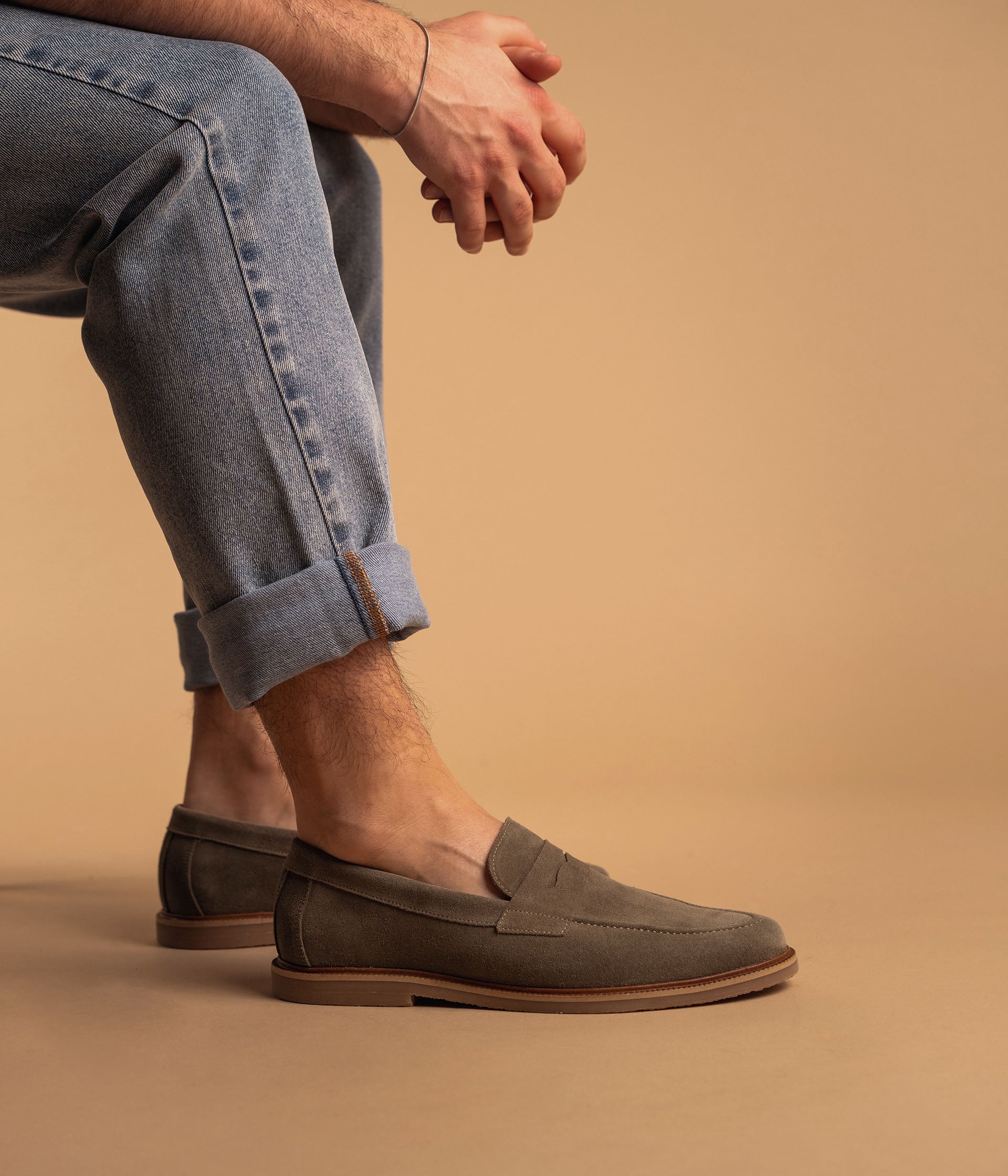 Mocassin Paul vert sauge