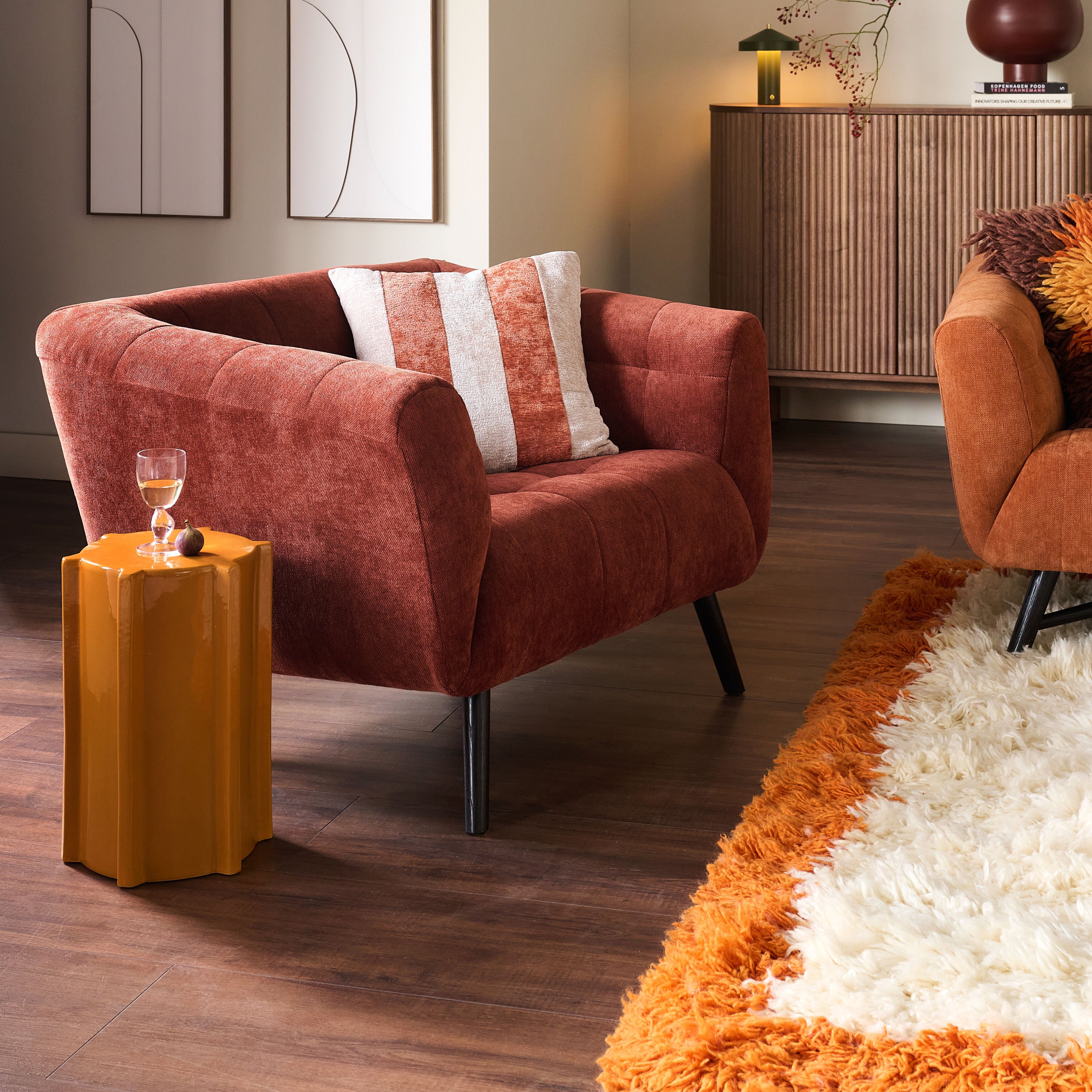 by fonQ Cubba Fauteuil - Wijnrood