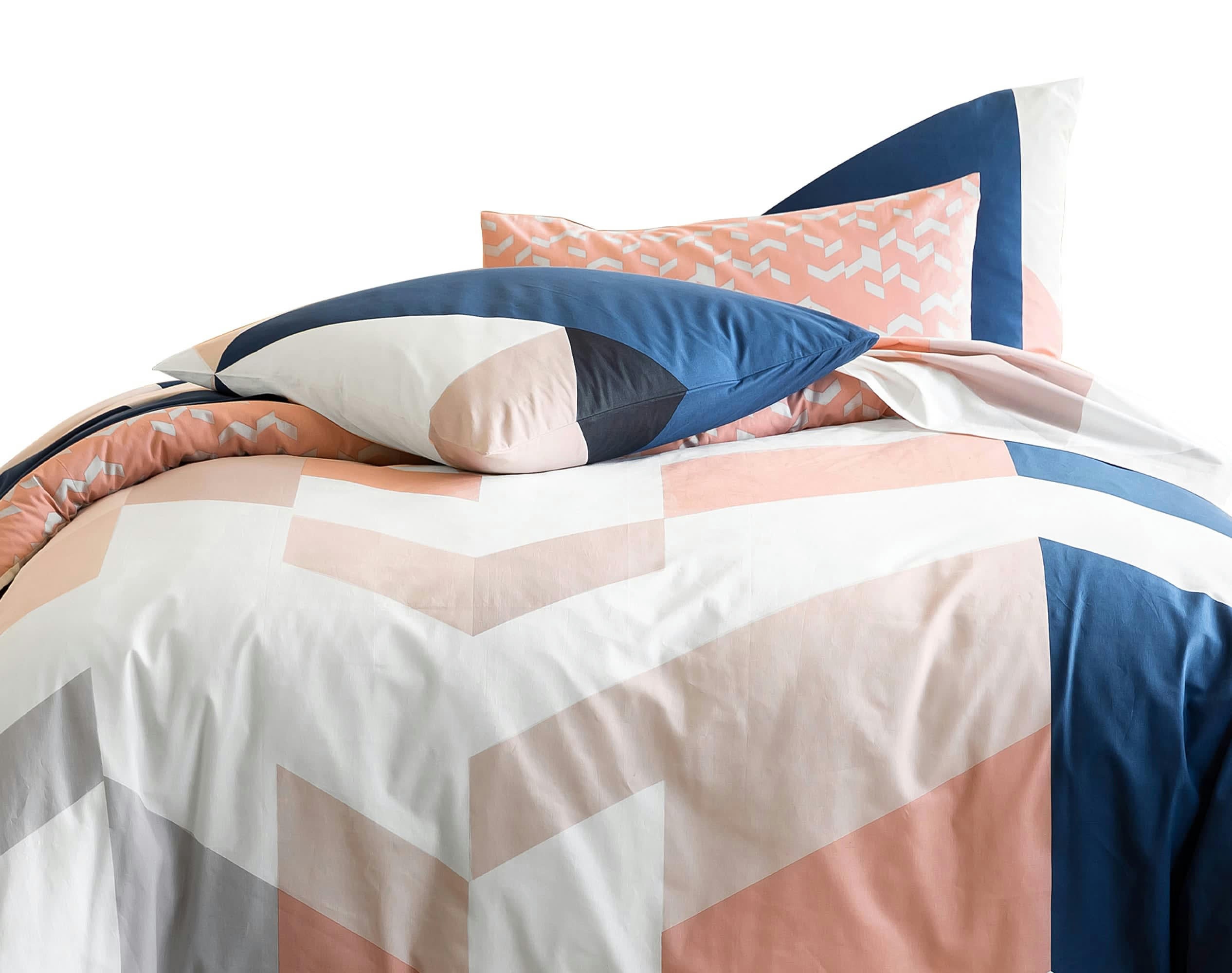 IRREGULAR - Housse de couette 140x200 en coton multicolore