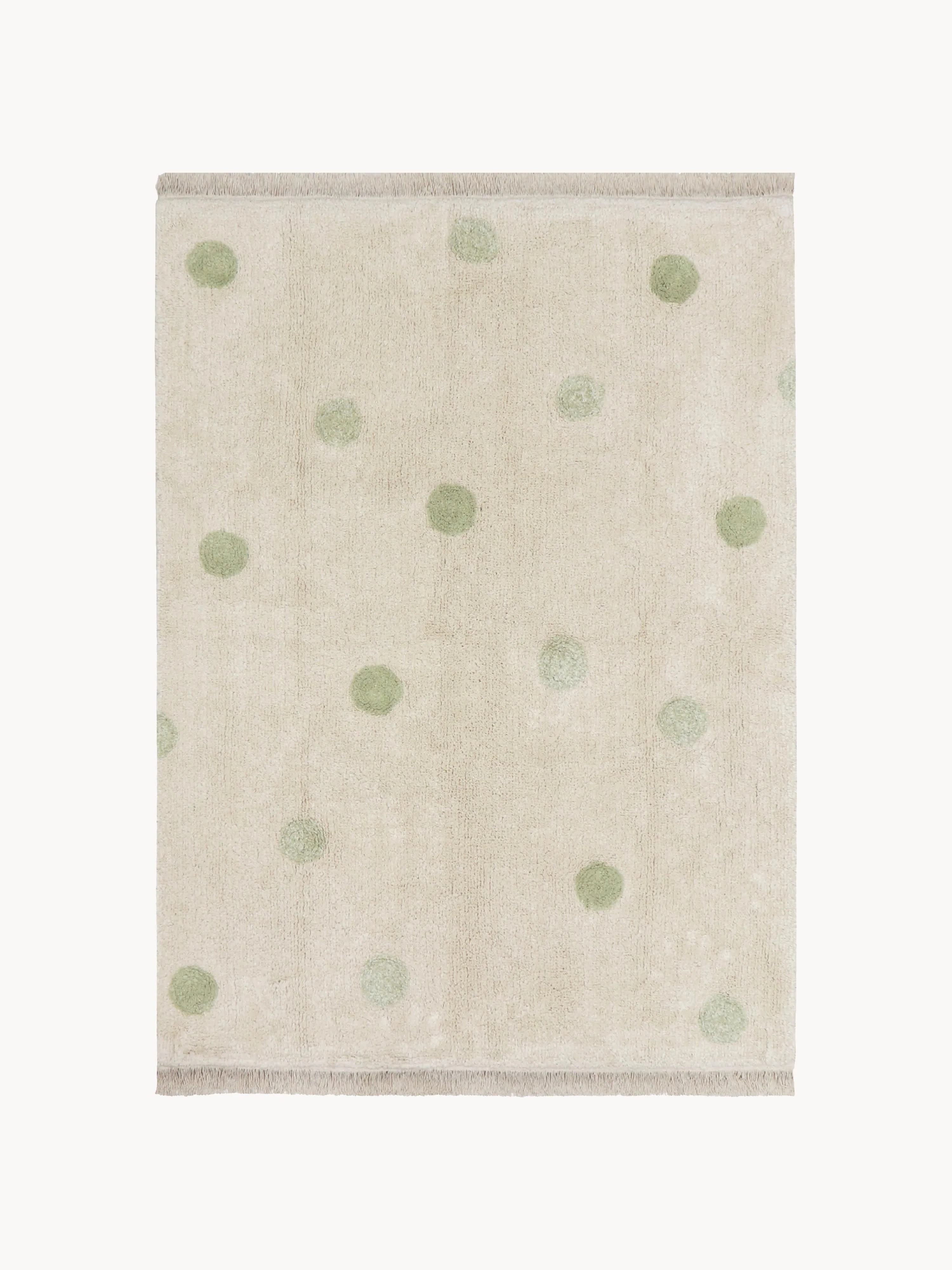 Handgewebter Kinderteppich Hippy Dots, waschbar