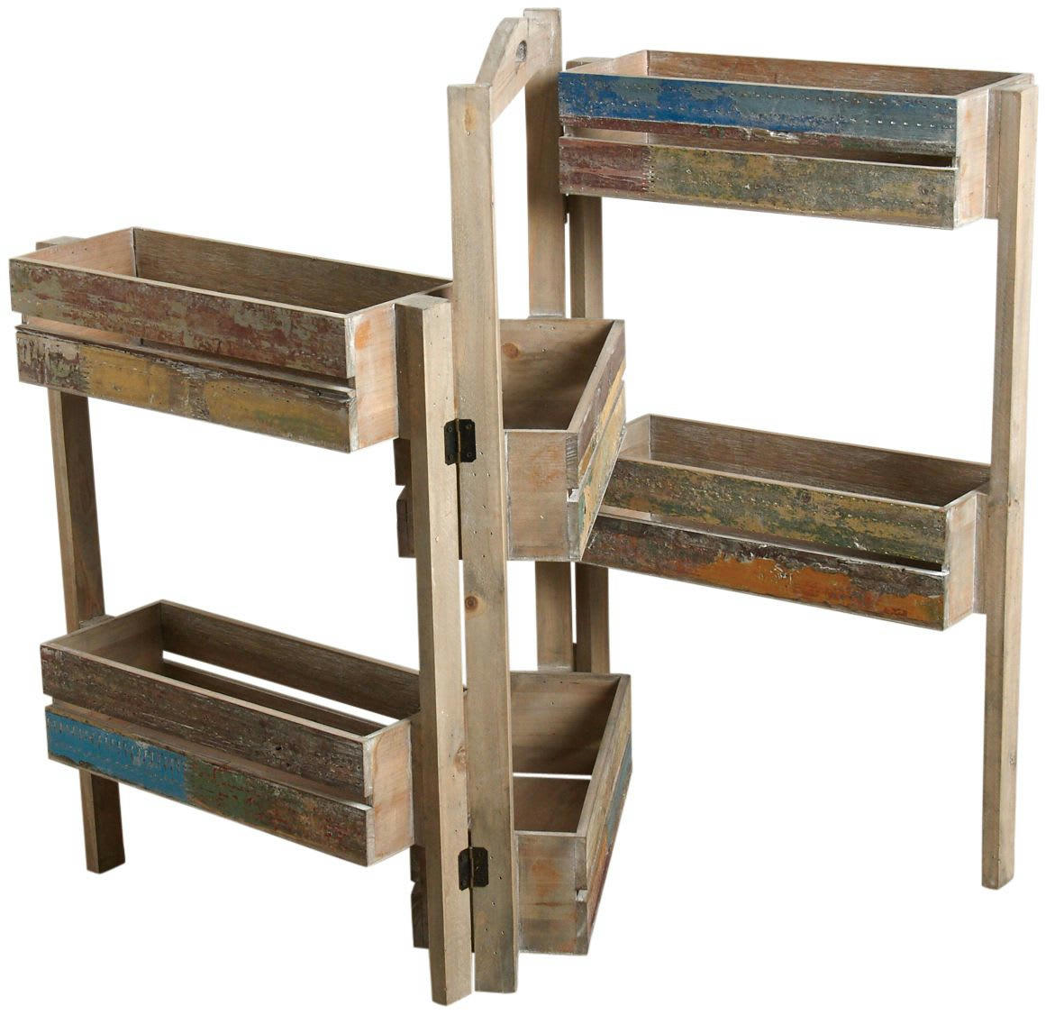 - Jardinière triptyque bois recyclé