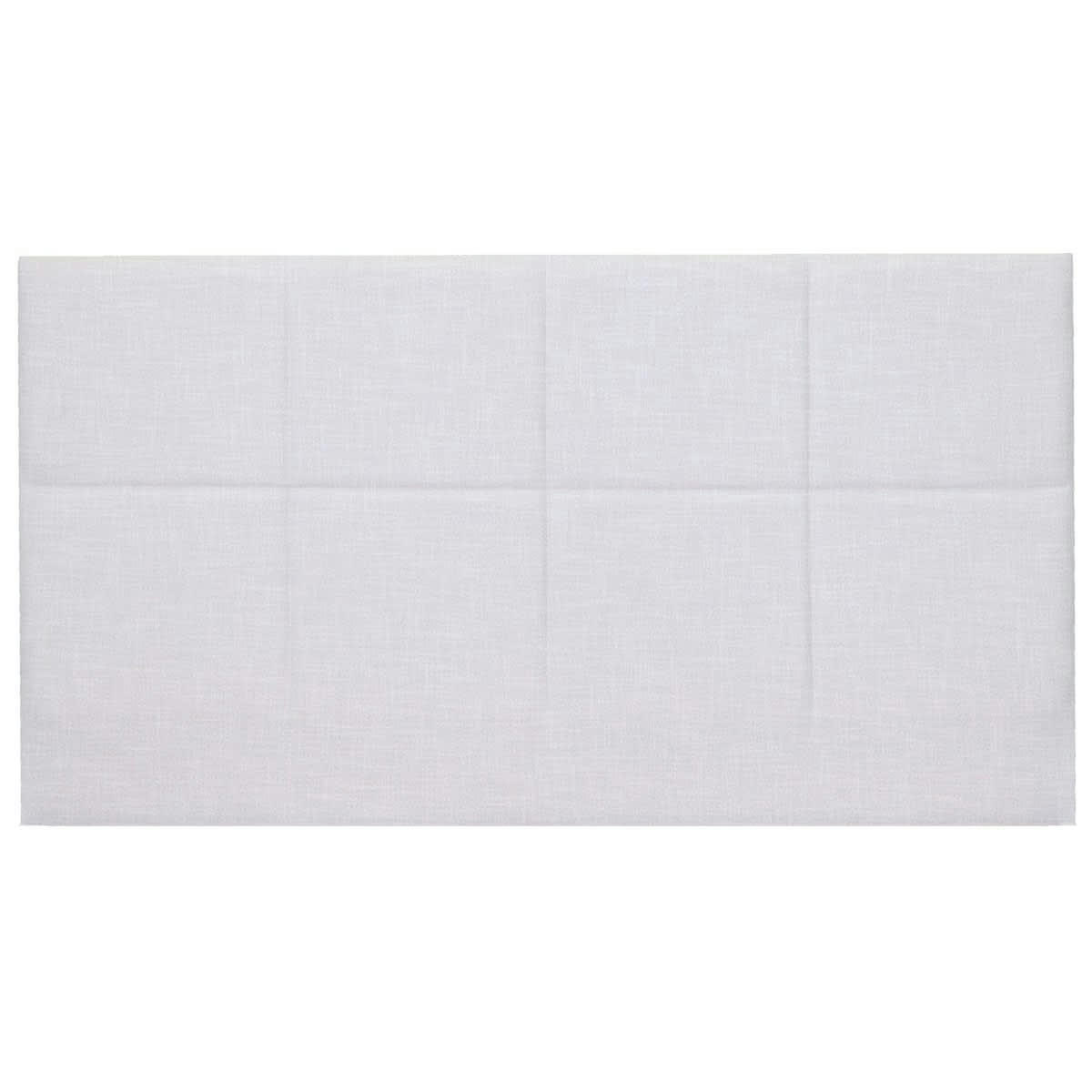 - Tête de lit capitonnée en tissu gris clair 160 cm