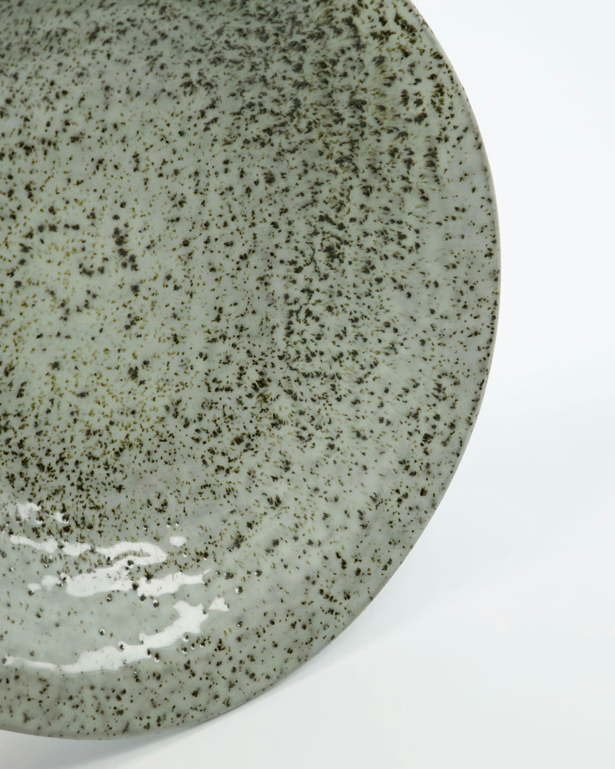 RUSTIC - Assiette creuse en grès gris bleu