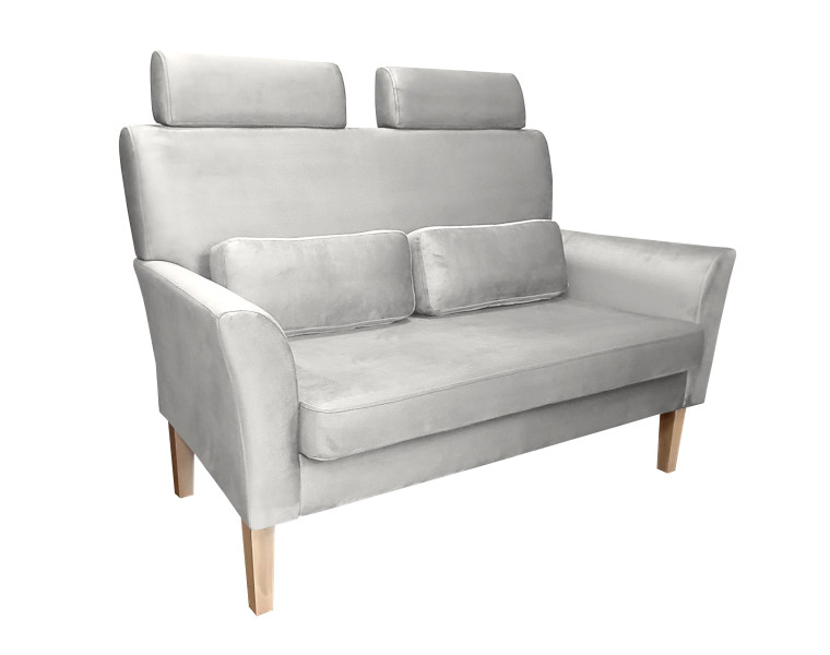 Sofa DENVER tkanina Welur noga drewniana