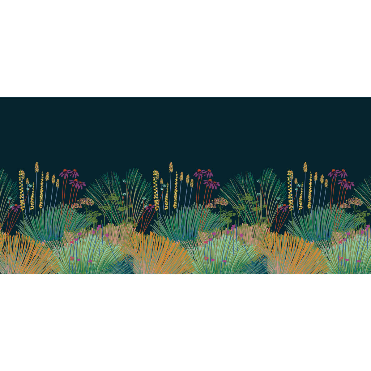 - Papier peint panoramique jardin à l'anglaise 375 x 250 cm