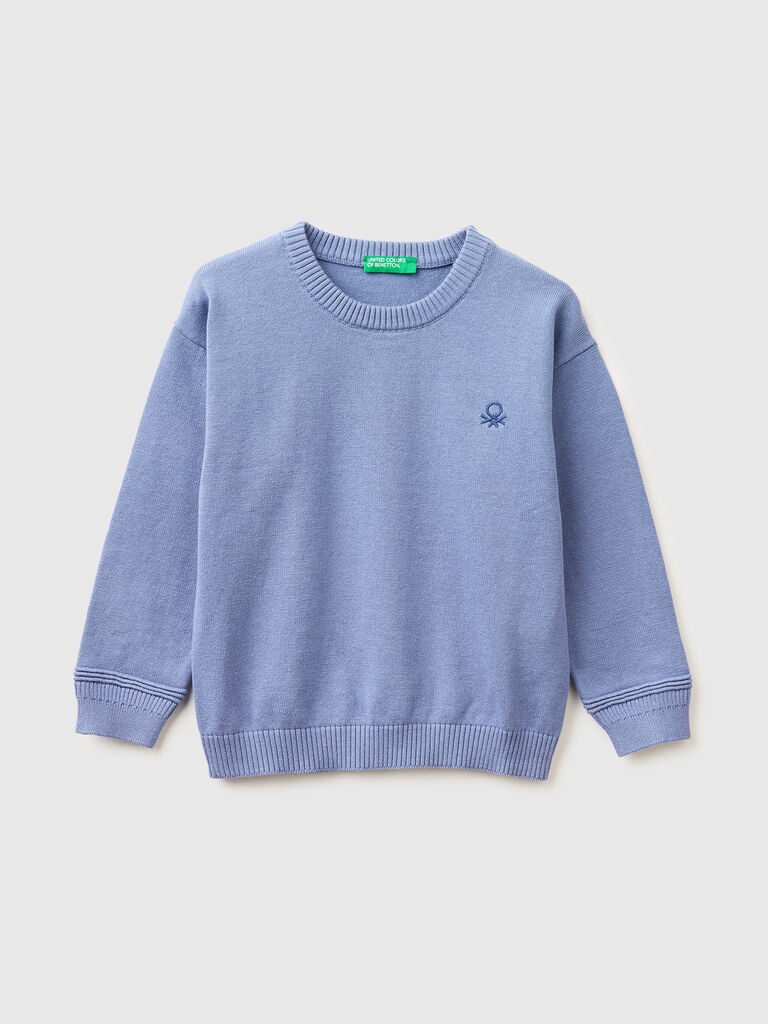Organic cotton crew neck sweater