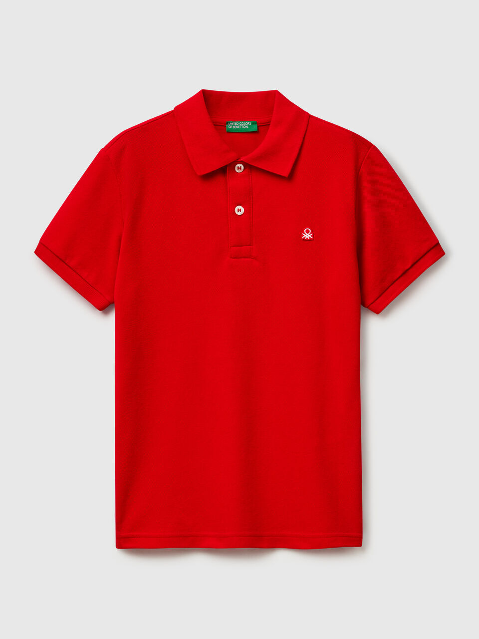 Slim fit polo in pure cotton