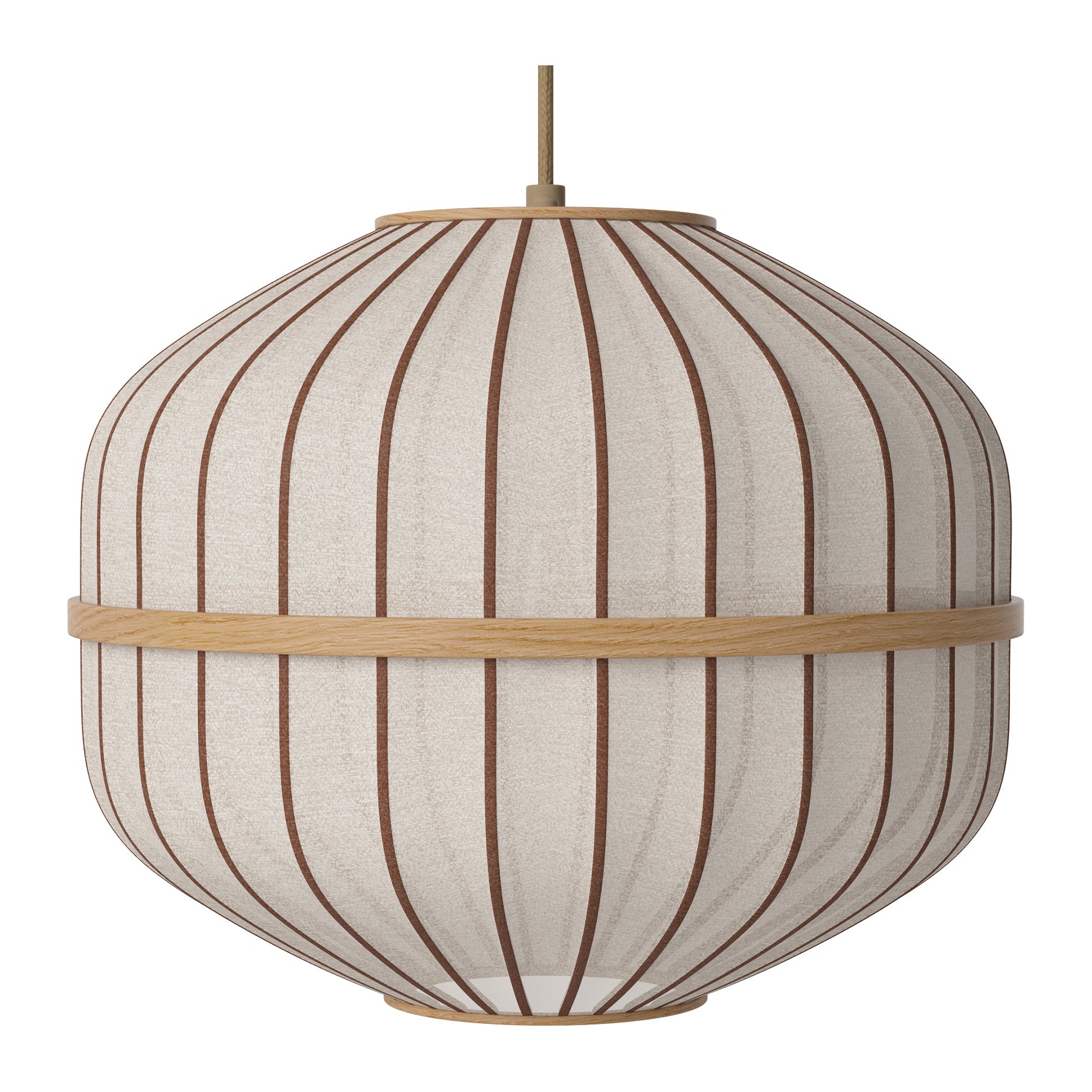 Bolia Lucén Hanglamp Ø 40 cm - Achthoek - Geolied Hout