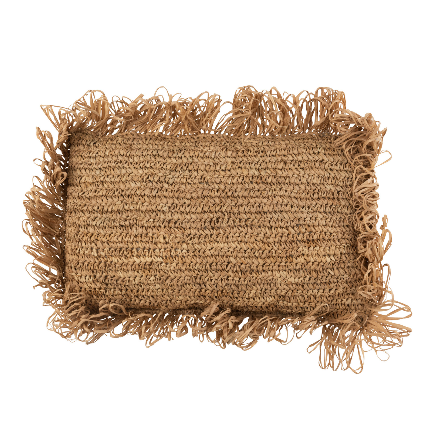 J-Line kussen Rechthoekig - jute - naturel