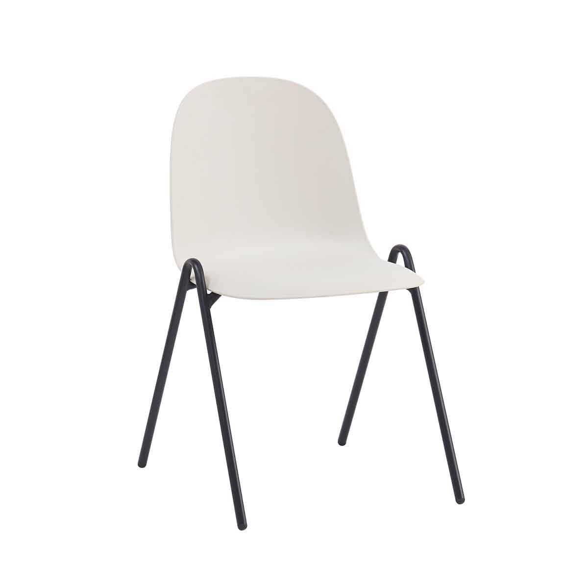 Cadeira Cameron Branca Empilhável