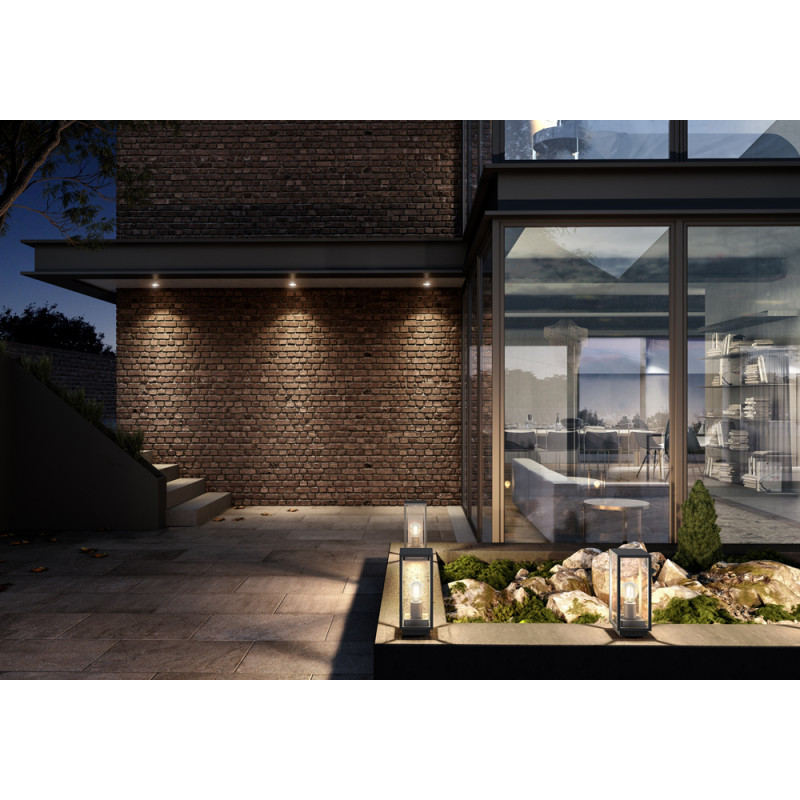 Potelet Claire anthracite E27 60 W LUCIDE