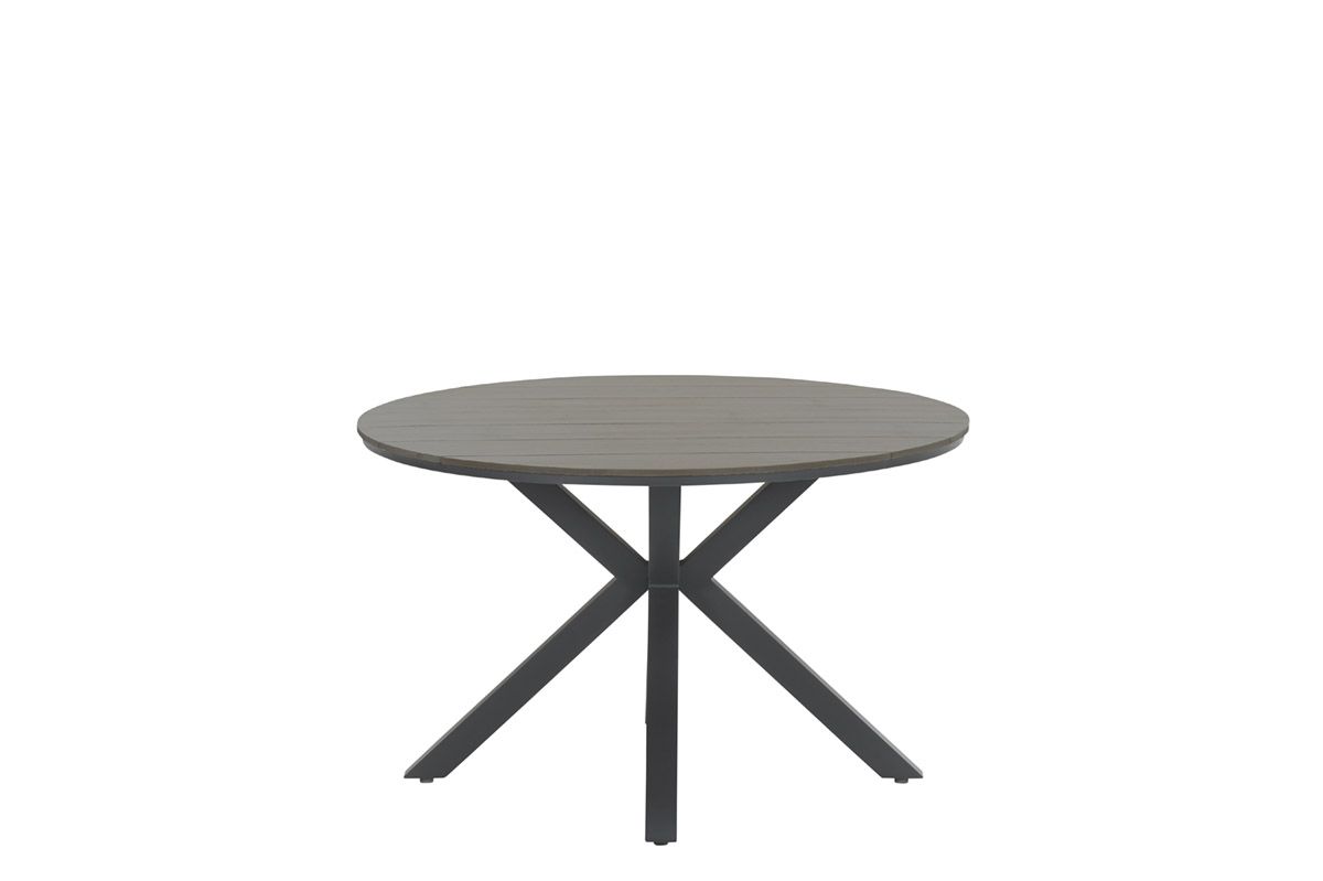 Garden Impressions Edison tuintafel - Ø122 cm - grey teak Vironwood