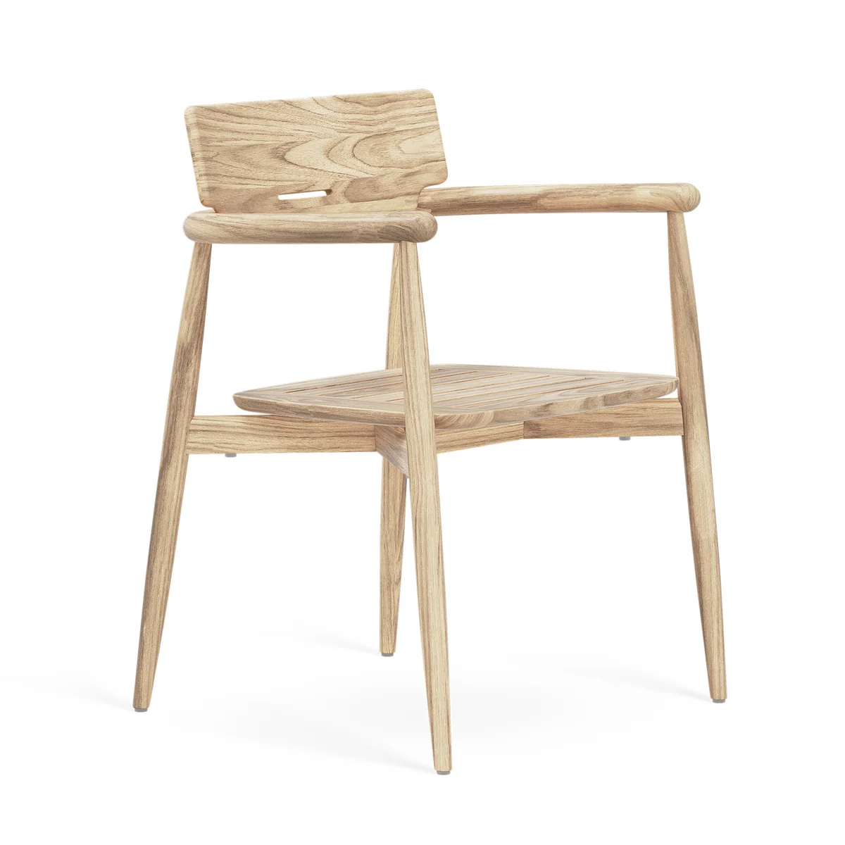 Carl Hansen - Embrace Gartenarmlehnstuhl, Teak unbehandelt