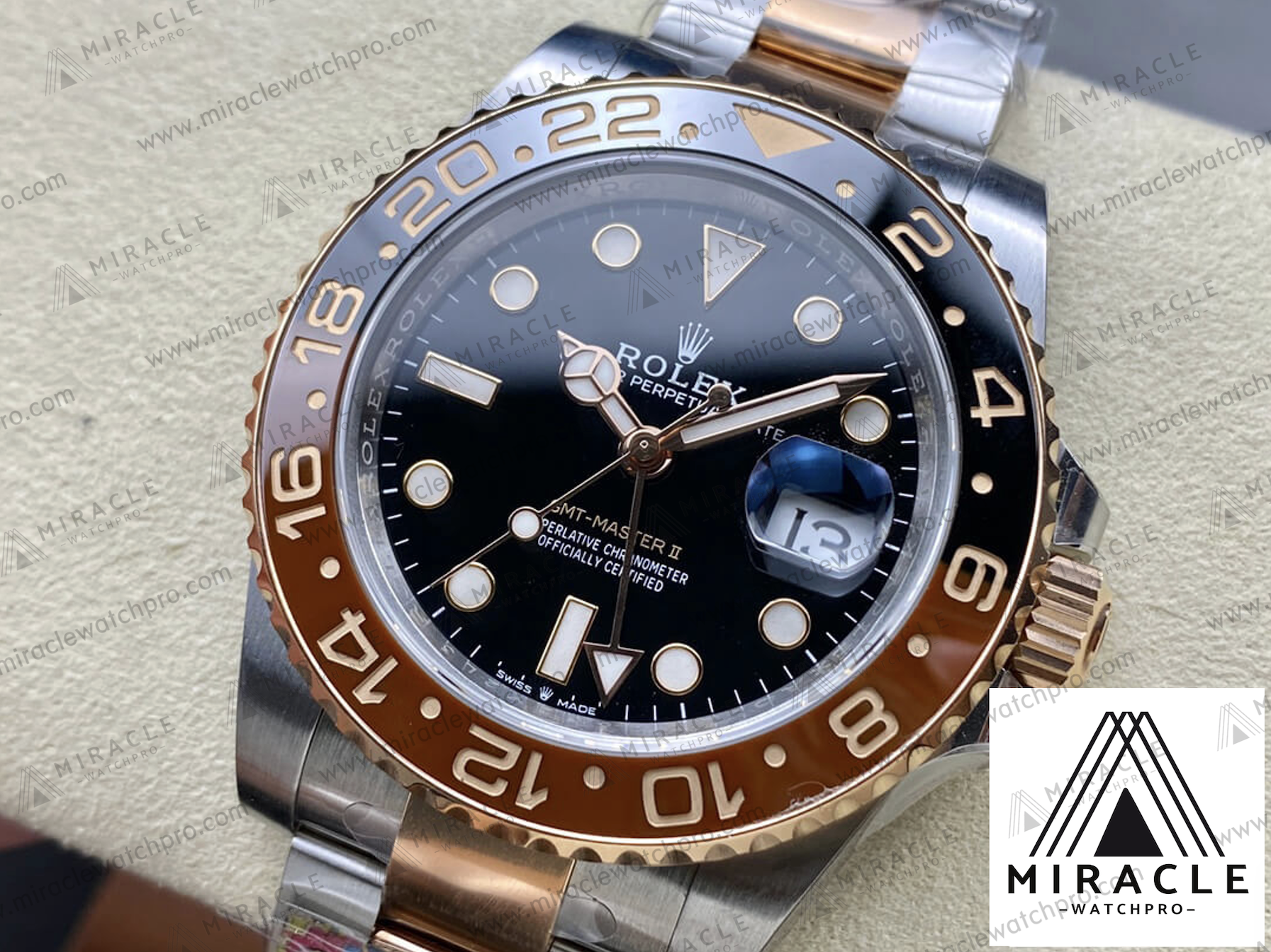 ROLEX-GMT MASTER II-ref.M126711CHNR-0002- Elite Clone-40mm-Replica Watch