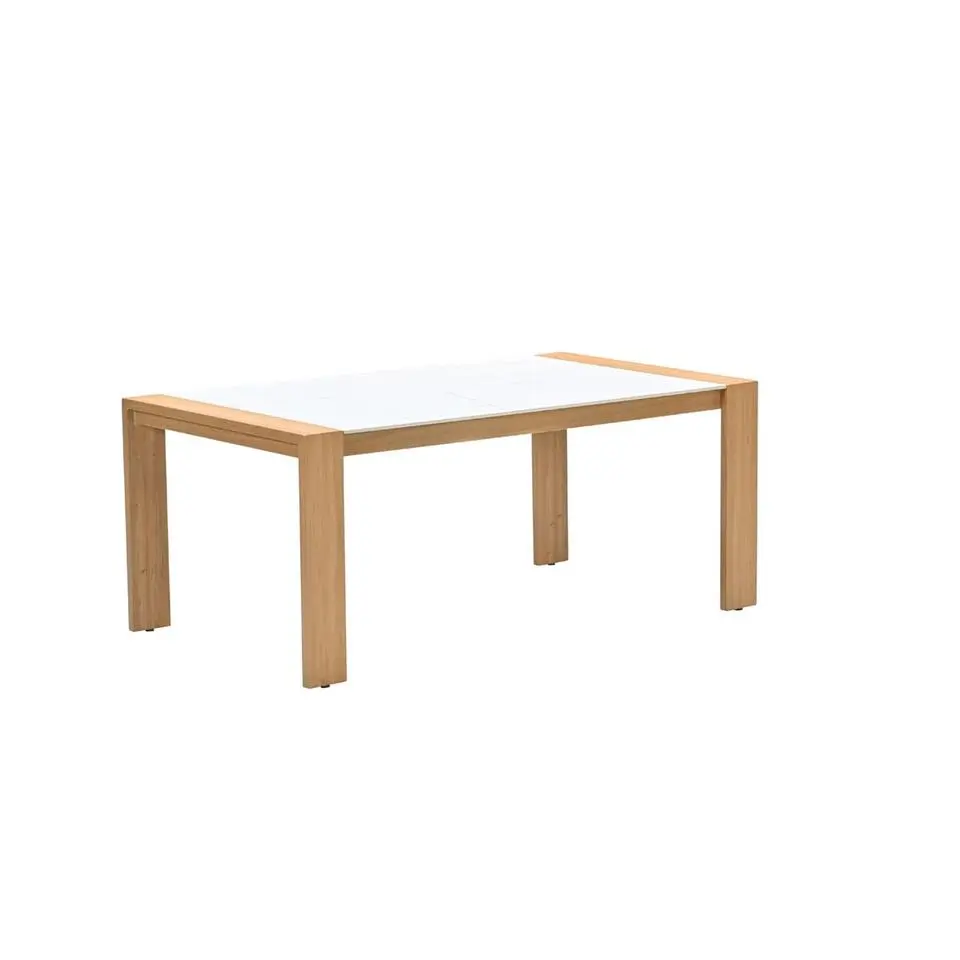 Austin tafel - 180x100 cm - light teak look - Centostone milano beige