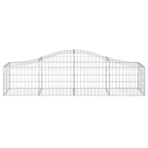 NNEVL Arched Gabion Basket 200x50x40/60 cm Galvanised Iron