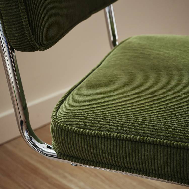 Habitat Enzu Metal Dining Chair - Green