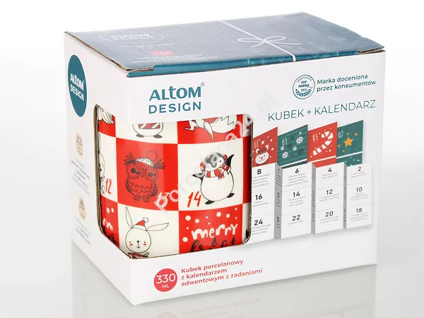 Kubek 330 ml Altom Design - Z kalendarzem adwentowym B 07.CHR.2657