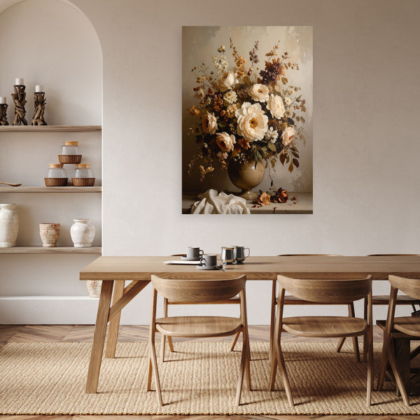 Obraz do salonu sypialni biura kuchni, Bukiet kwiatów vintage 20x30